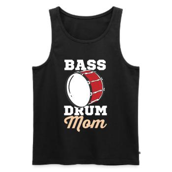 Bass Drum Nut - Men's Premium Organic Tank Top - black - Front - AI Model Male 178 light (178cm)