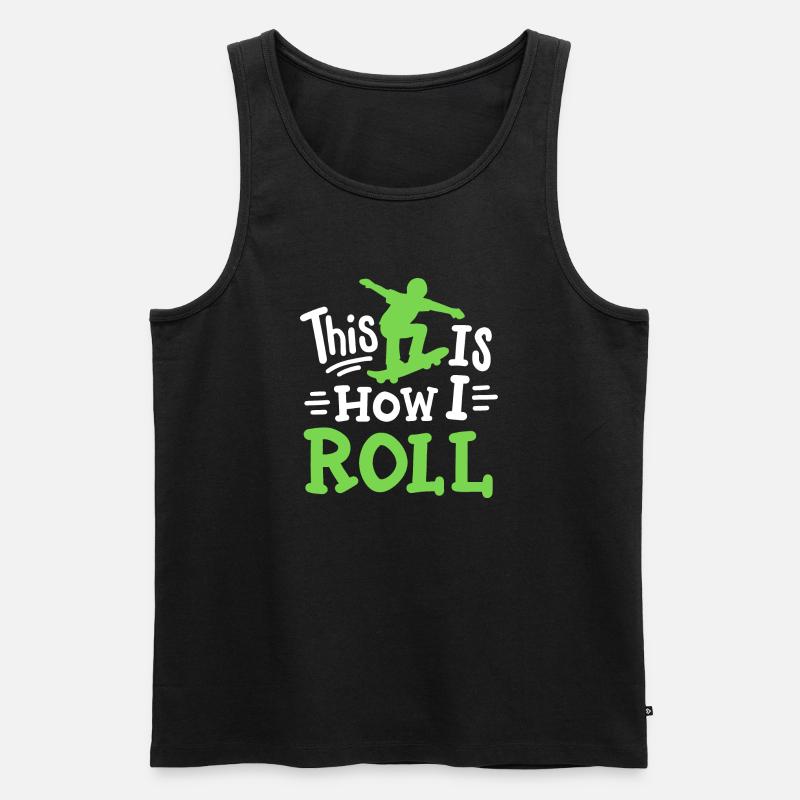 Skateboarding Skateboard Skateboarder - Männer Premium Bio Tank Top - Schwarz