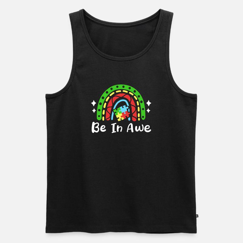 Autismus Bewusstsein - Männer Premium Bio Tank Top - Schwarz