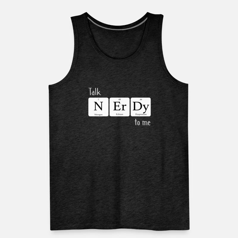 Elements Talk nerd pour moi Débardeur bio Premium Homme