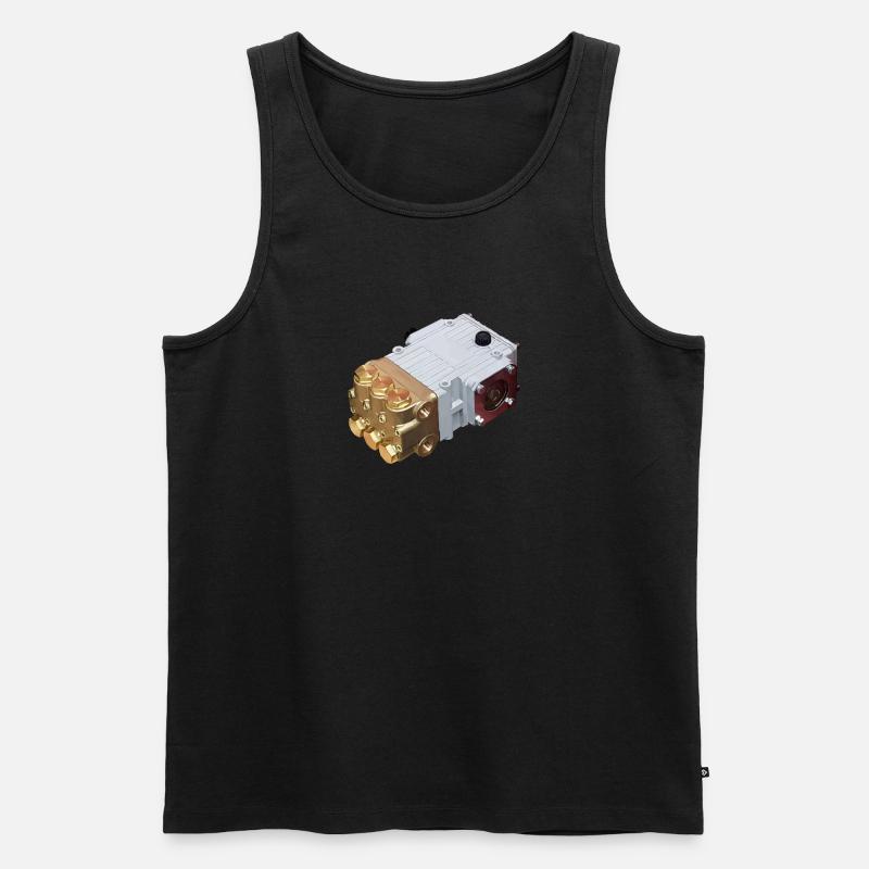 NP10 - Männer Premium Bio Tank Top - Schwarz