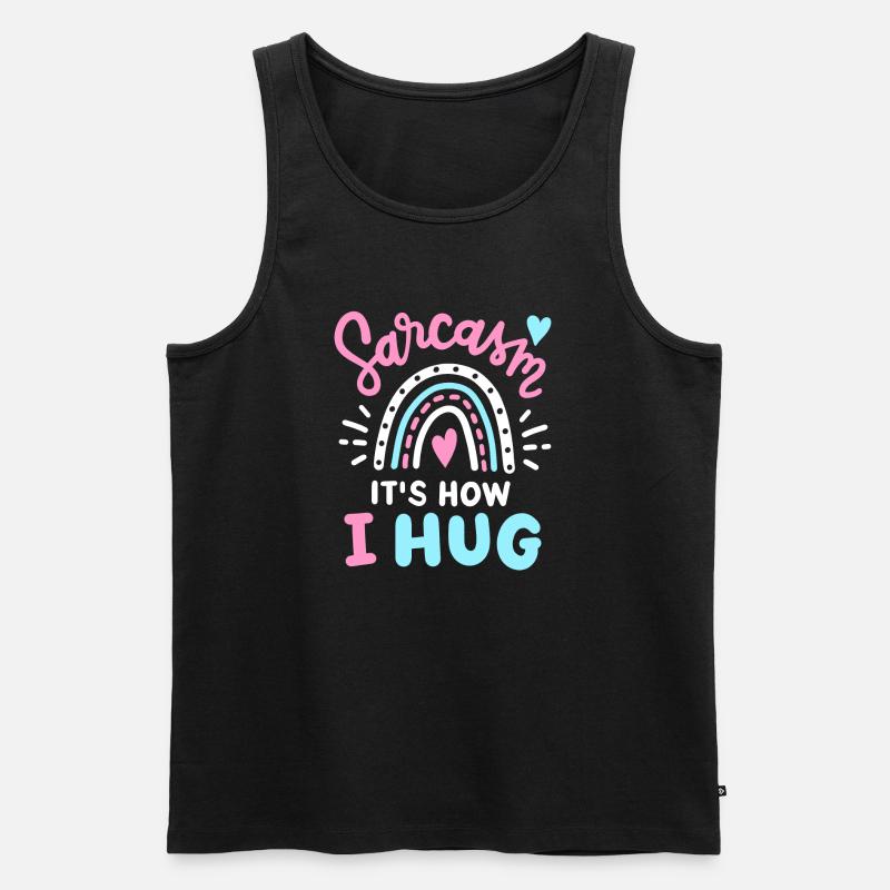 Sarkasmus Sarkastisch - Männer Premium Bio Tank Top - Schwarz