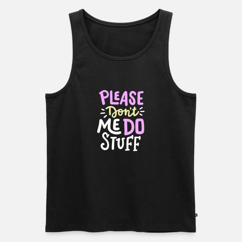 sarkastischer Humor Sarkasmus - Männer Premium Bio Tank Top - Schwarz