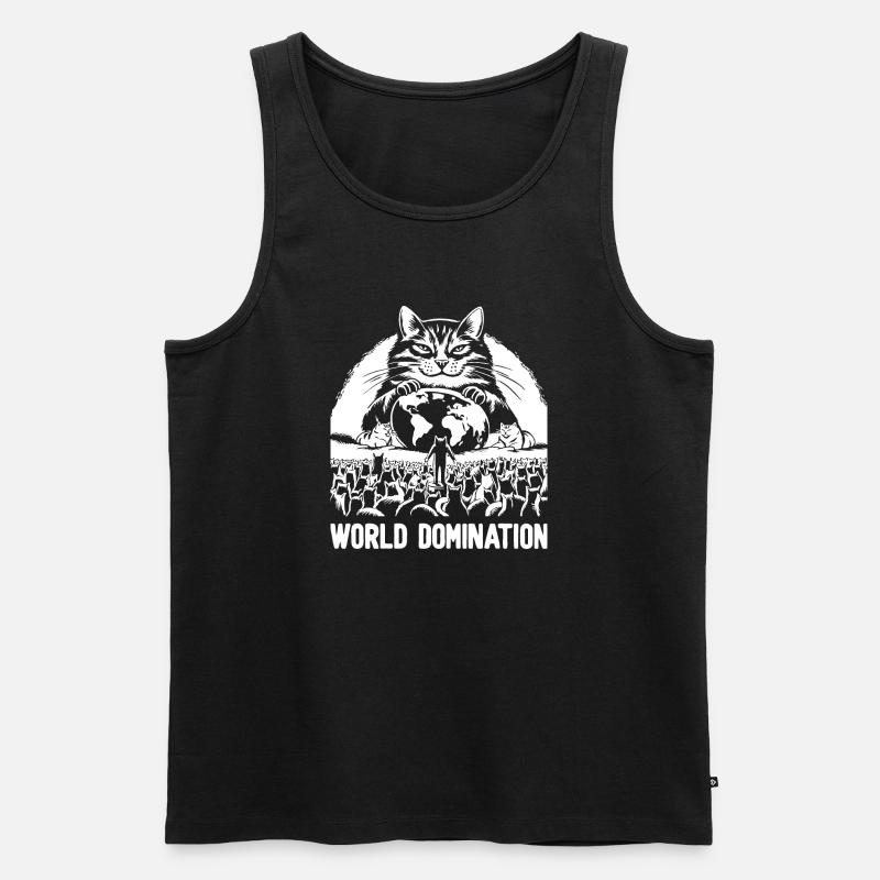 Weltherrschaft 1 - Männer Premium Bio Tank Top - Schwarz