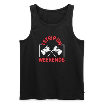 Drag Racing Rennwagen Drag Racer - Männer Premium Bio Tank Top - Schwarz - Vorne - Michal (187cm)