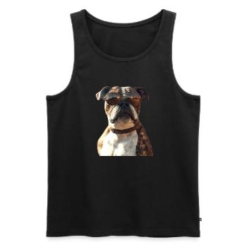 German Boxer Dog Boxer Club German Boxer Club - Men's Premium Organic Tank Top - black - Front - AI Model Male 178 light (178cm)