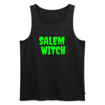 SalemWitch Halloween Design - Männer Premium Bio Tank Top - Schwarz - Vorne - Michal (187cm)