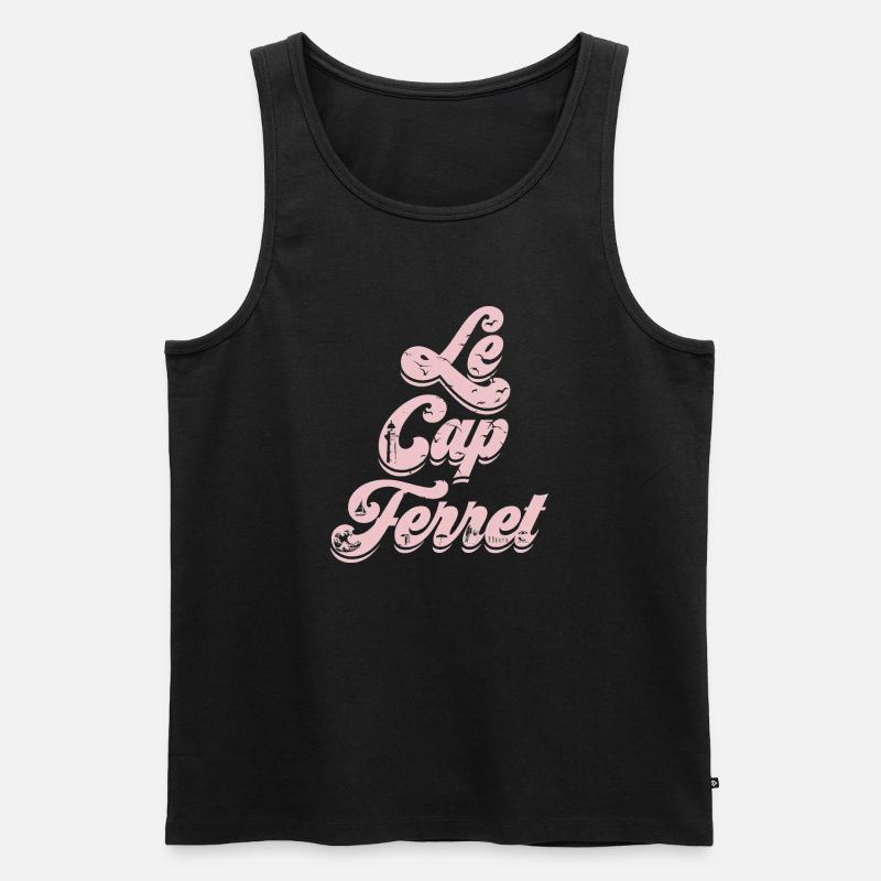 Le Cap Frettchen - Männer Premium Bio Tank Top - Schwarz