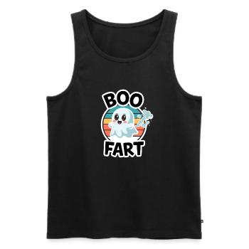 Pets de fantômes drôles – Halloween Fun - Débardeur bio Premium Homme - noir - Devant - Michal (187cm)