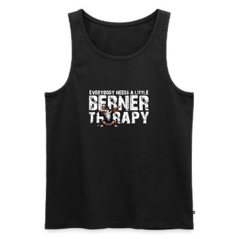 Bouvier bernois - Débardeur bio Premium Homme - noir - Devant - Michal (187cm)