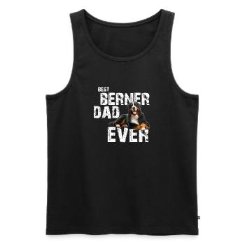 Bouvier bernois - Débardeur bio Premium Homme - noir - Devant - Michal (187cm)