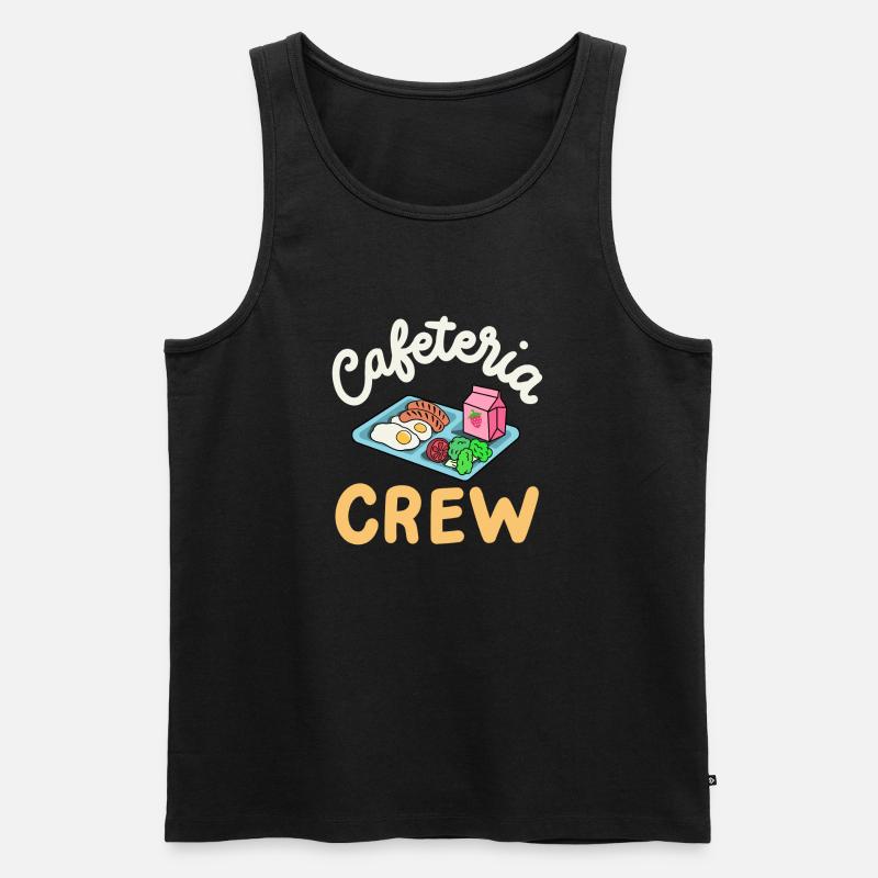 Cafeteria-Crew Schulkantine - Männer Premium Bio Tank Top - Schwarz
