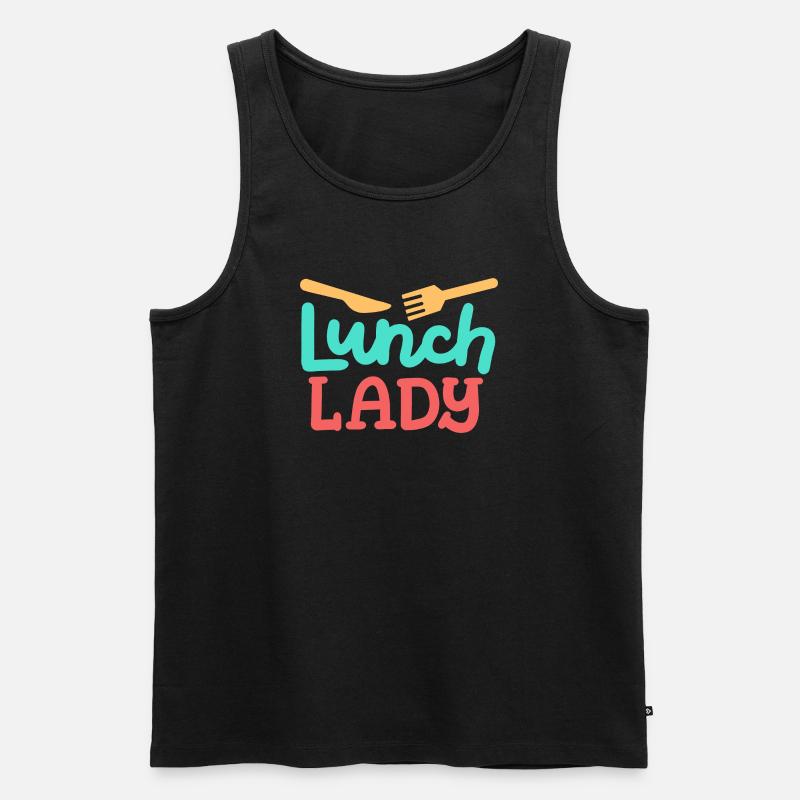 Cafeteria Kantine - Männer Premium Bio Tank Top - Schwarz
