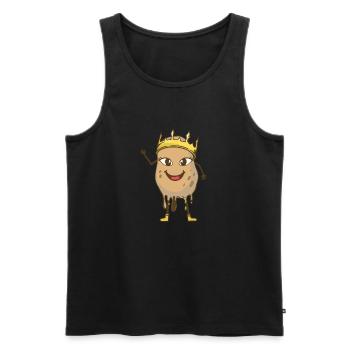 Jacket potatoes potatoes potato vegetables king - Men's Premium Organic Tank Top - black - Front - Michal (187cm)