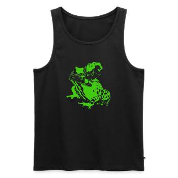 Halloween Frog - Men's Premium Organic Tank Top - black - Front - AI Model Male 178 light (178cm)