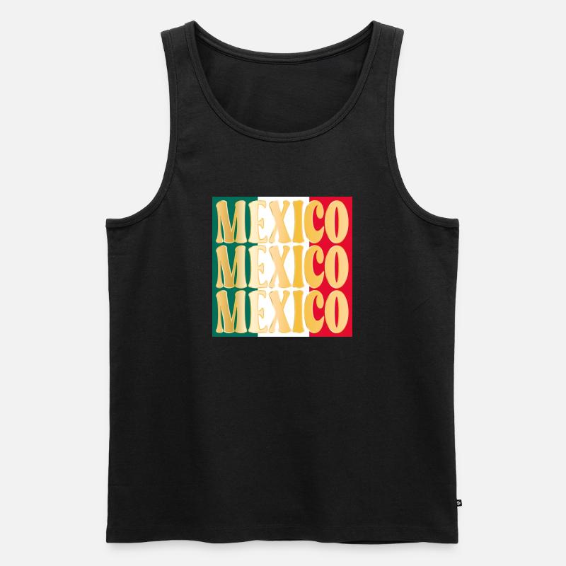 Mexiko Mexikanisch Mexiko - Männer Premium Bio Tank Top - Schwarz