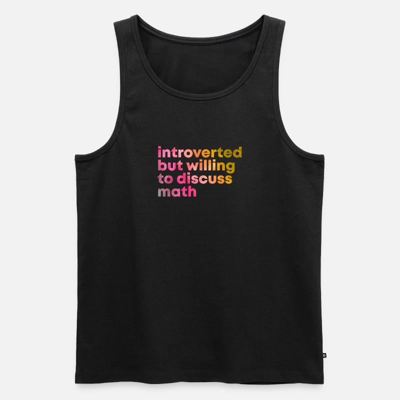mathematisch - Männer Premium Bio Tank Top - Schwarz