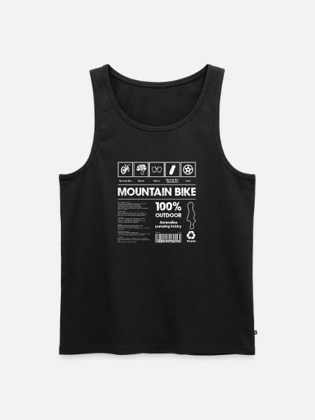 Mountain Bike Icons Tee - Men's Premium Organic Tank Top - black