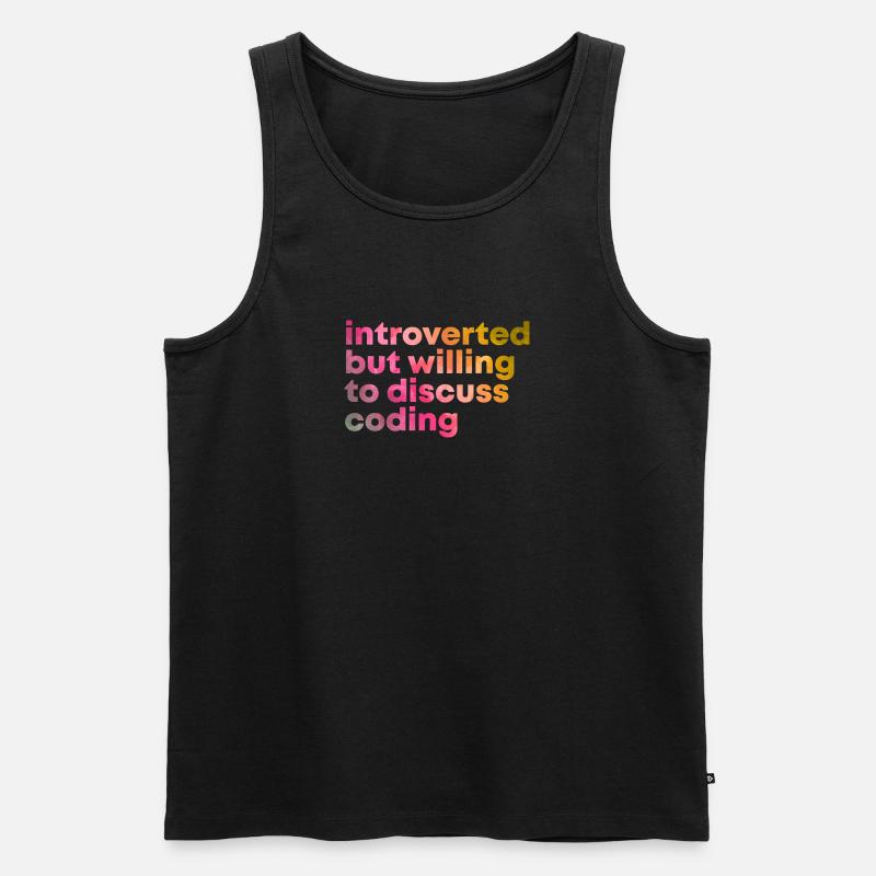 Coding Coding Coding - Men's Premium Organic Tank Top - black