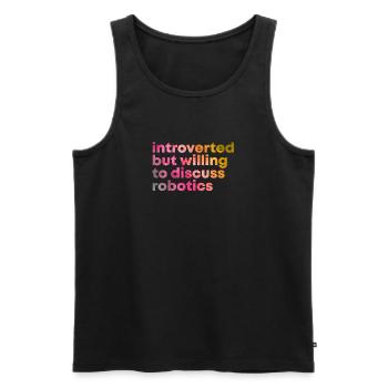 Robotics Robotics Robotics - Men's Premium Organic Tank Top - black - Front - AI Model Male 178 light (178cm)