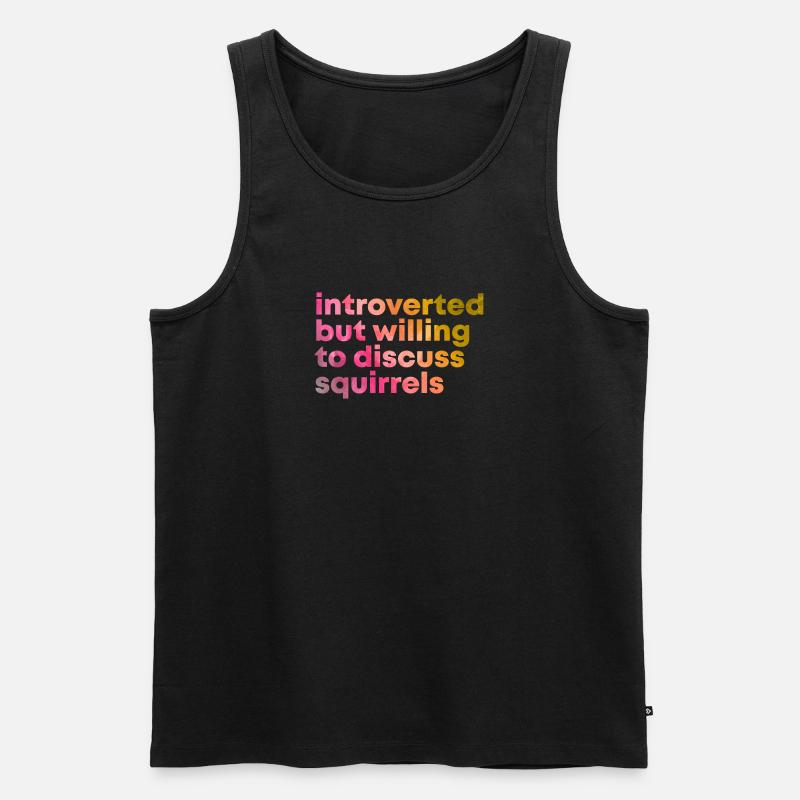 Eichhörnchen - Männer Premium Bio Tank Top - Schwarz