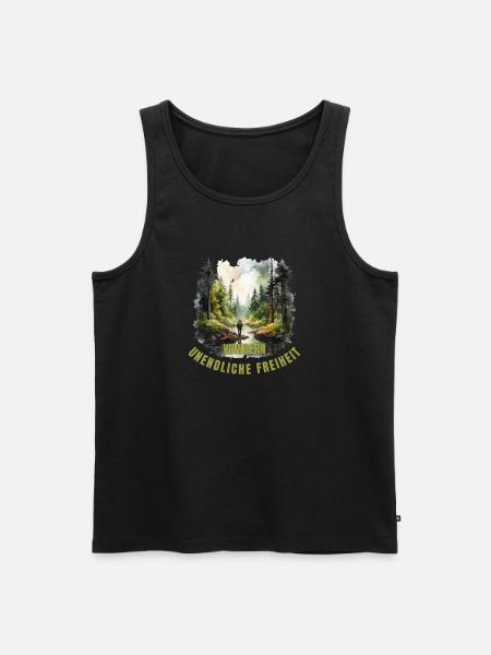 Unendliche Freiheit - Männer Premium Bio Tank Top - Schwarz