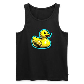 Caneton Canard Canard Canard - Débardeur bio Premium Homme - noir - Devant - Michal (187cm)