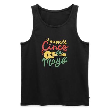 Cinco de Mayo Fiesta mexikanische Party - Männer Premium Bio Tank Top - Schwarz - Vorne - AI Model Male 178 light (178cm)