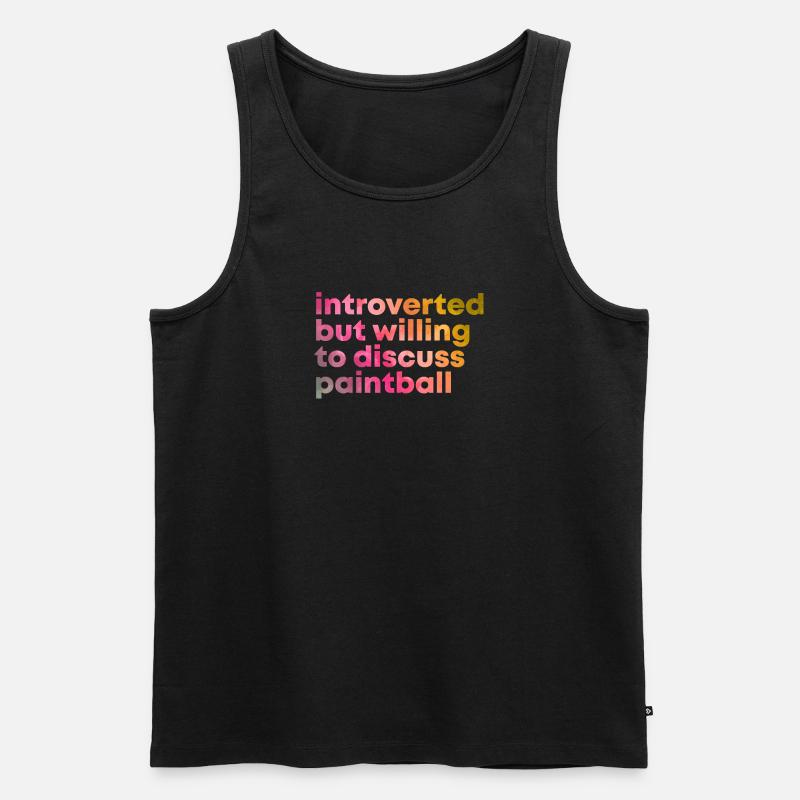 Paintball - Männer Premium Bio Tank Top - Schwarz