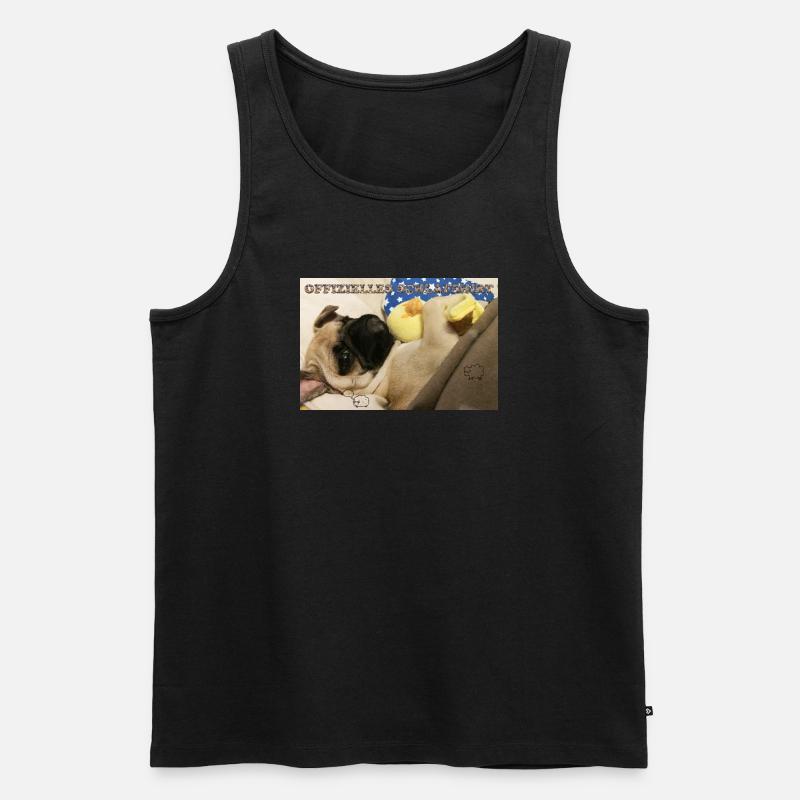 Schäfchen Plüschtier mit US Flagge Design - Männer Premium Bio Tank Top - Schwarz