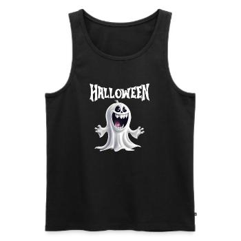Halloween, Geist, Halloween feiern - Männer Premium Bio Tank Top - Schwarz - Vorne - AI Model Male 178 light (178cm)