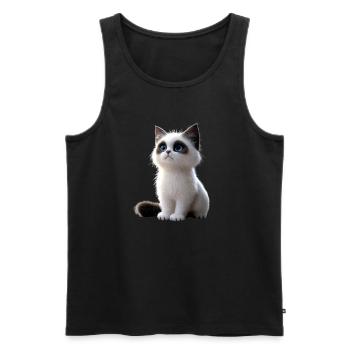 Ragdoll Katze Ragdollkatze Cat Süße Ragdoll Katzen - Männer Premium Bio Tank Top - Schwarz - Vorne - AI Model Male 178 light (178cm)