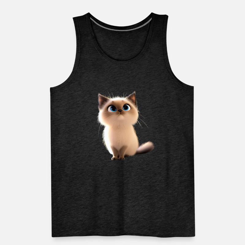 Chat Birman Chat Birman Sacré Chat Birman Mignon Chats Birmans Débardeur bio Premium Homme