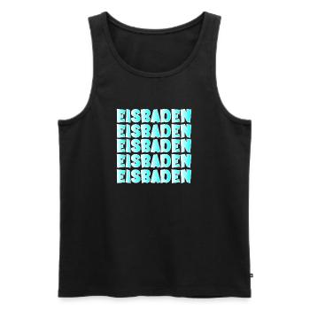 WINTER RESISTENT EIS EISBADEN - Männer Premium Bio Tank Top - Schwarz - Vorne - Michal (187cm)