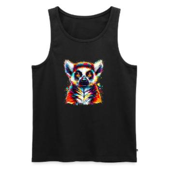 Lemur - Men's Premium Organic Tank Top - black - Front - Michal (187cm)