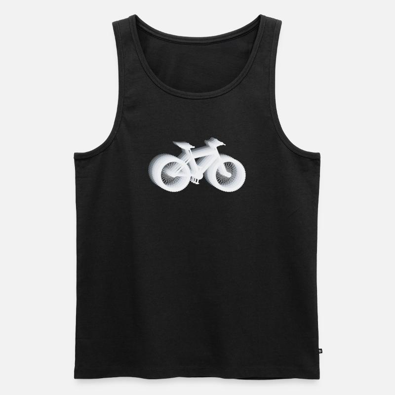 Fahrrad Geschenkidee Bike - Männer Premium Bio Tank Top - Schwarz