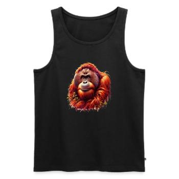 Orang-Utan Orang-Utan - Männer Premium Bio Tank Top - Schwarz - Vorne - AI Model Male 178 light (178cm)