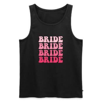 Junggesellin Jungesellinnenabschied Braut - Männer Premium Bio Tank Top - Schwarz - Vorne - AI Model Male 178 light (178cm)