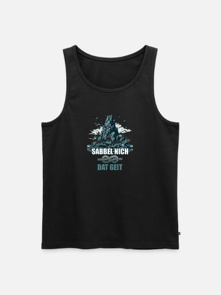 Sabbel nicht - Dat geit - Männer Premium Bio Tank Top - Schwarz