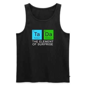 The Element Of Surprise - Men's Premium Organic Tank Top - black - Front - Michal (187cm)