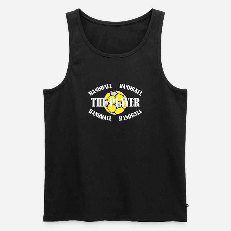 HANDBALL - THE PLAYER - Männer Premium Bio Tank Top - Schwarz