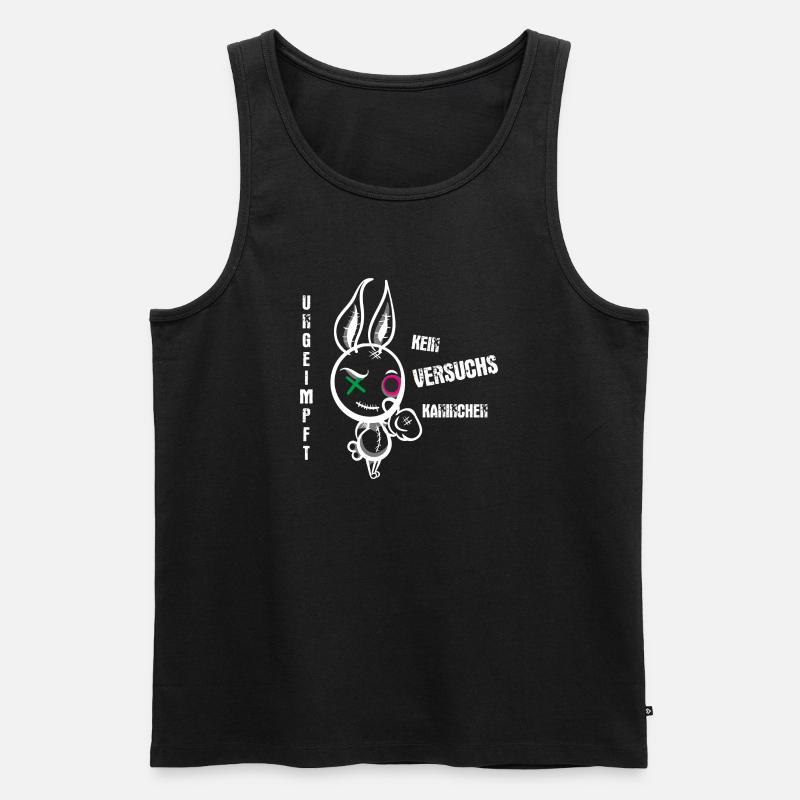 Patchbunny Kämpfer - Männer Premium Bio Tank Top - Schwarz