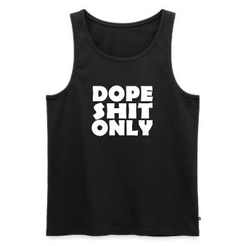 SHIT - Männer Premium Bio Tank Top - Schwarz - Vorne - AI Model Male 178 light (178cm)