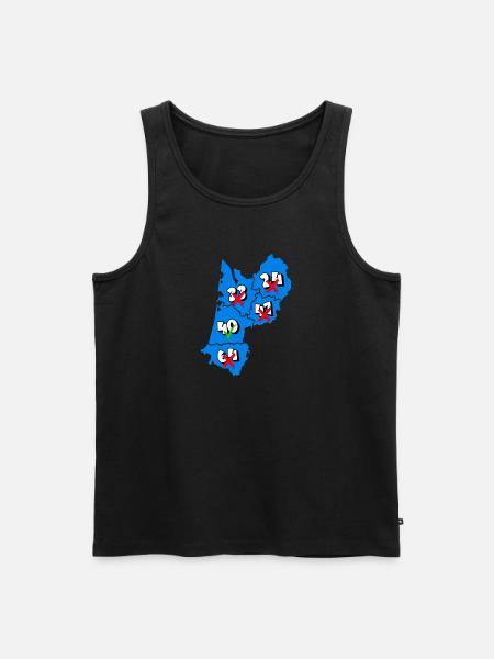 Aquitaine Region - Men's Premium Organic Tank Top - black