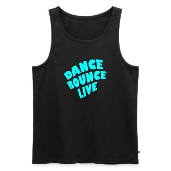 Dance Bounce Live - Men's Premium Organic Tank Top - black - Front - AI Model Male 178 light (178cm)