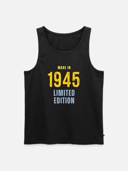 Fabriqué en 1945, édition limitée - Débardeur bio Premium Homme - noir