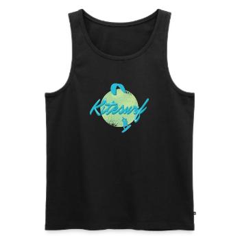 KITESURF2025 - Men's Premium Organic Tank Top - black - Front - AI Model Male 178 light (178cm)