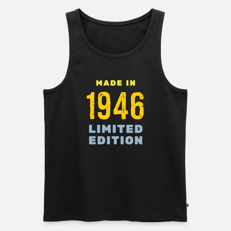 1946 - Männer Premium Bio Tank Top - Schwarz