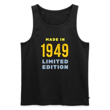 1949 - Men's Premium Organic Tank Top - black - Front - Michal (187cm)