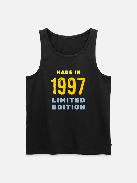 1997 - Men's Premium Organic Tank Top - black